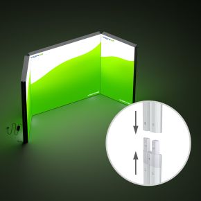 Lightbox Messewand flex - Module für den Messestand