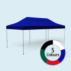 Pavillon pliant Basic 3x6 m, en couleurs de base, sans parois de tente