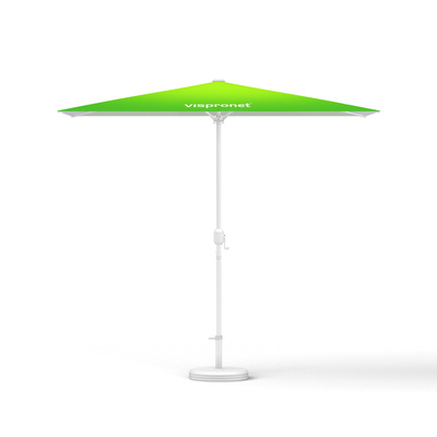 Petit parasol rectangulaire avec manivelle, imprimé