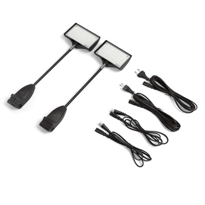 Spot LED noir, set de 2