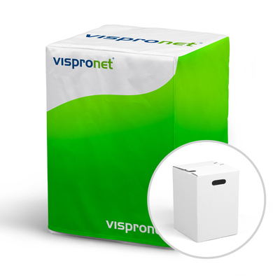 Tabouret en carton avec housse imprimée